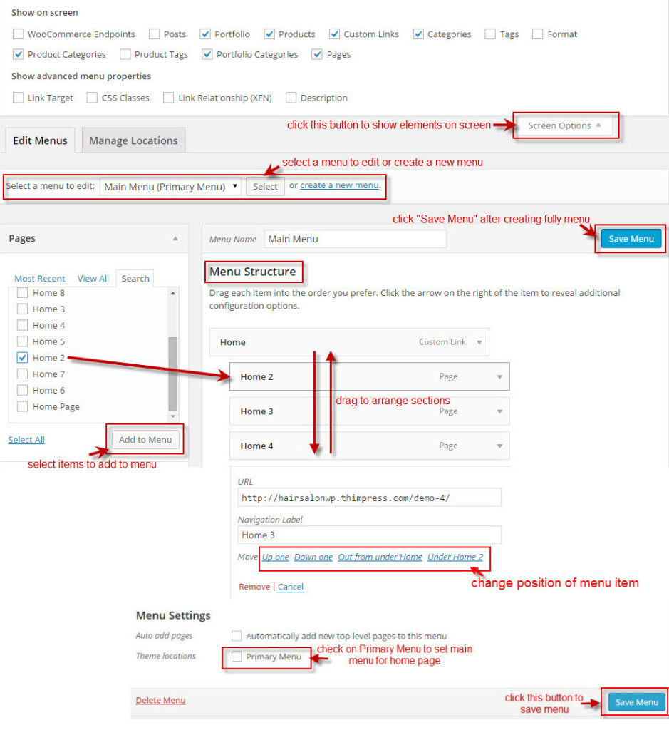 Header - Customization - ThimPress Docs
