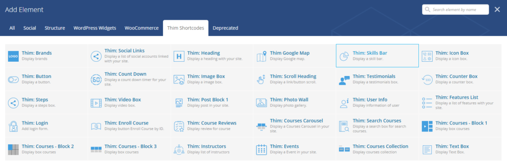 Thim Shortcode Elements - Customization - ThimPress Docs