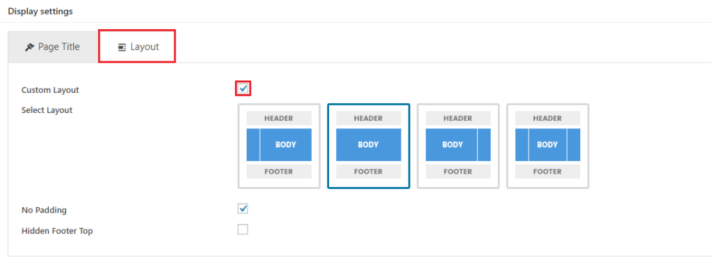 Page Settings – ThimPress Docs