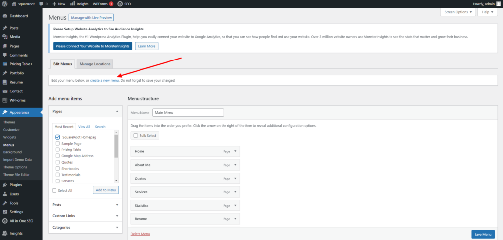 Content On Front Page - Setup The Site - ThimPress Docs