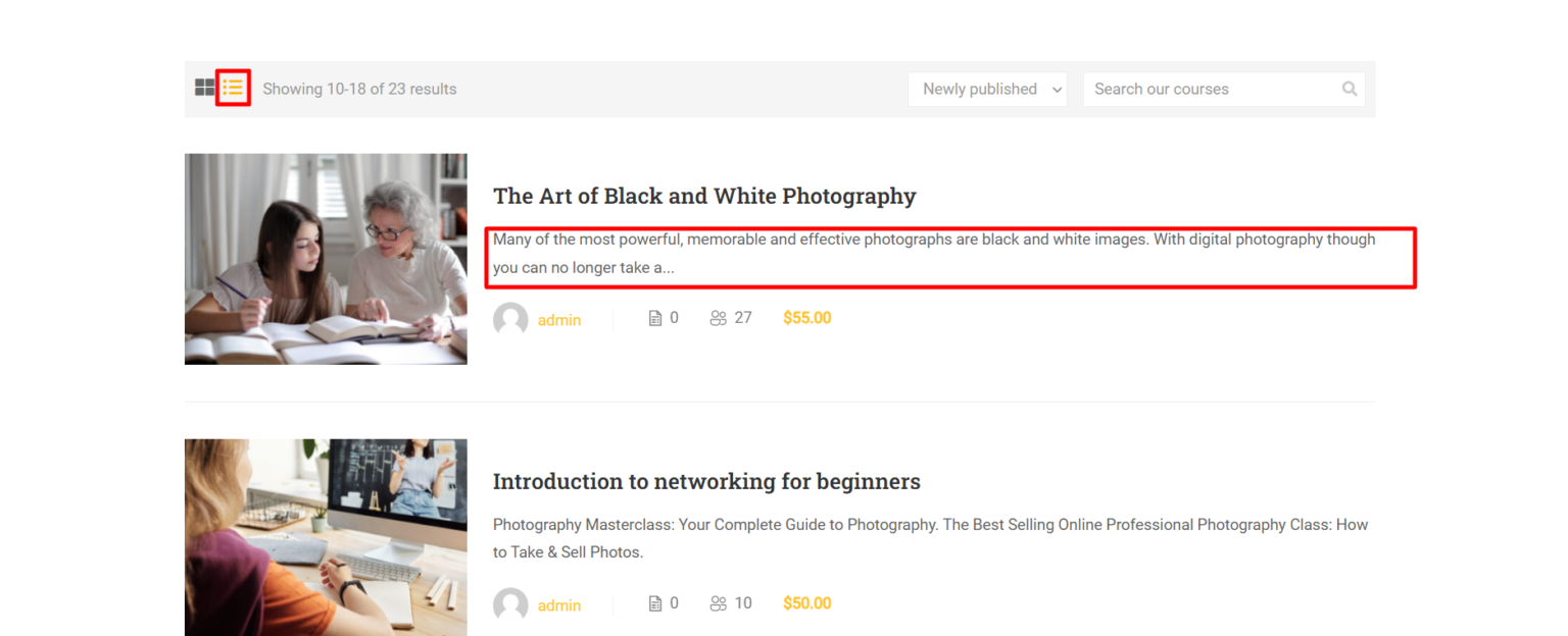 Course – ThimPress Docs