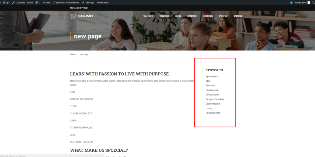 General - Customize - ThimPress Docs