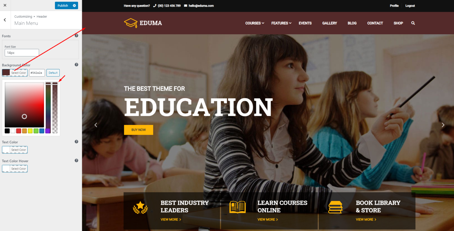 Logo & Main Menu – ThimPress Docs