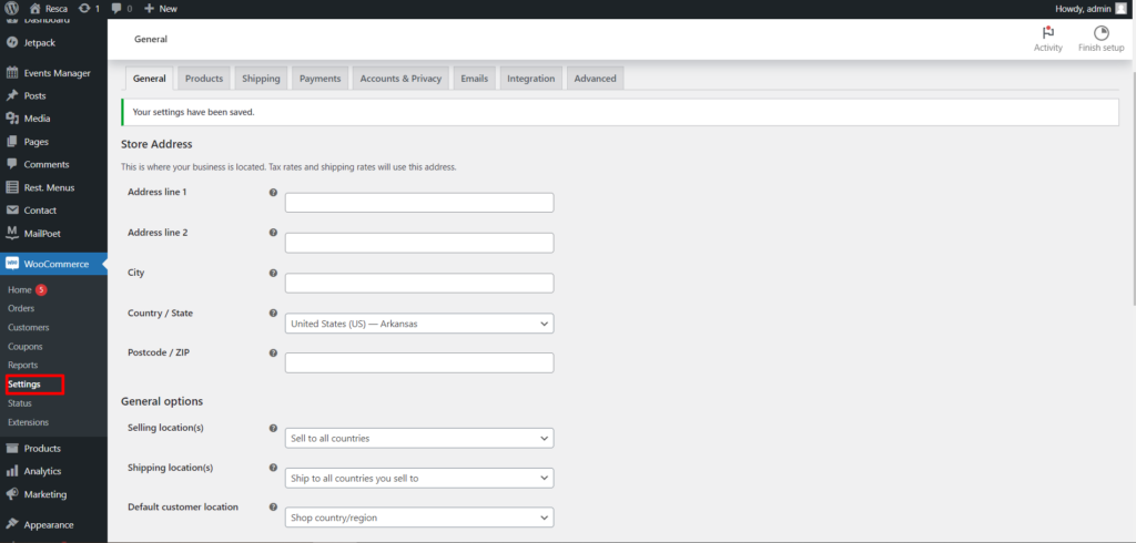 Woocommerce Settings – ThimPress Docs