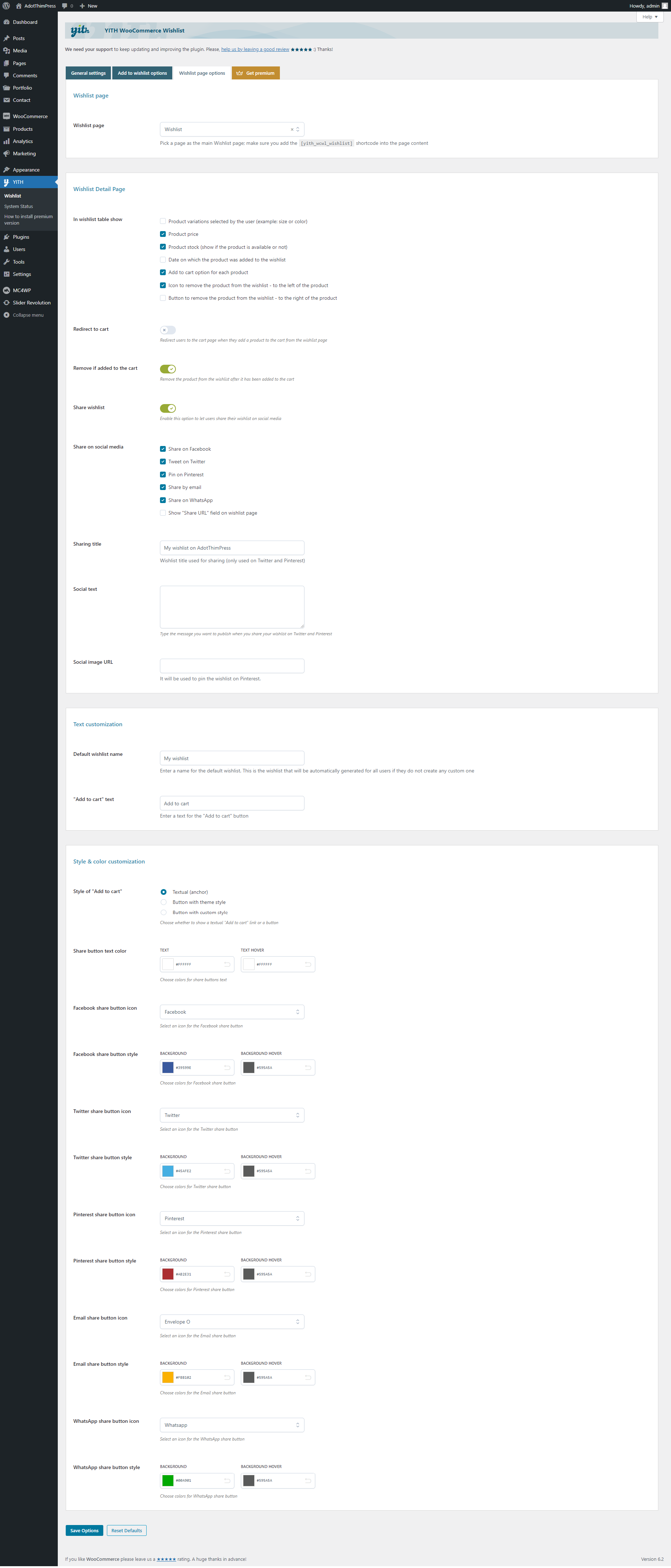 Woocommerce Settings - Configuration - ThimPress Docs