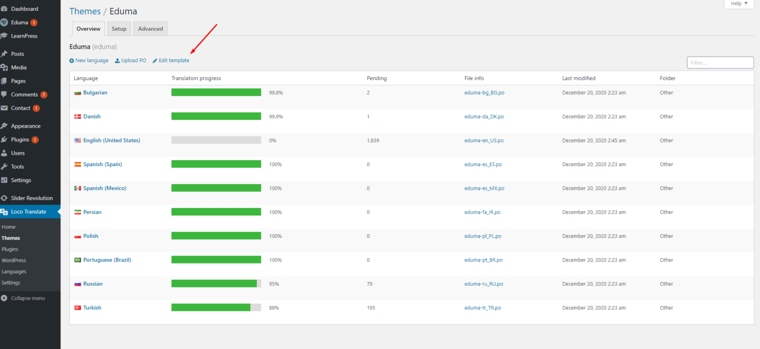 Eduma Translate - ThimPress Docs