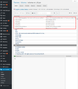 Eduma_translate_profile_page_orders_settings_loco_theme