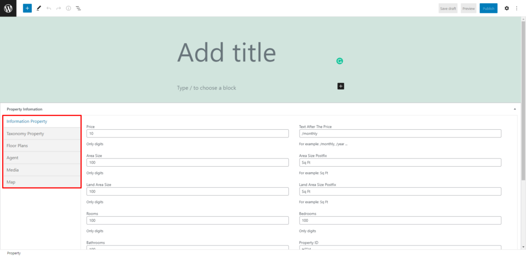 Create A Property – ThimPress Docs