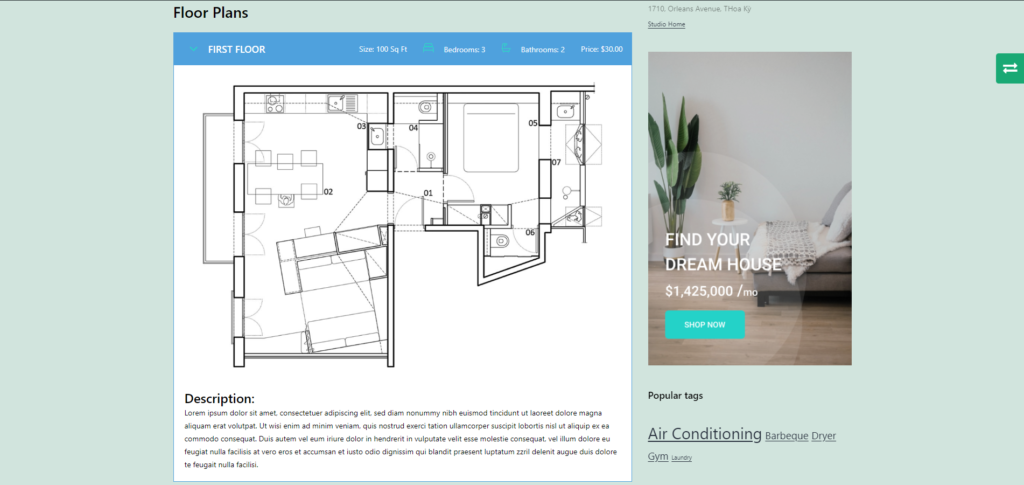 Floor Plans - Property - ThimPress Docs