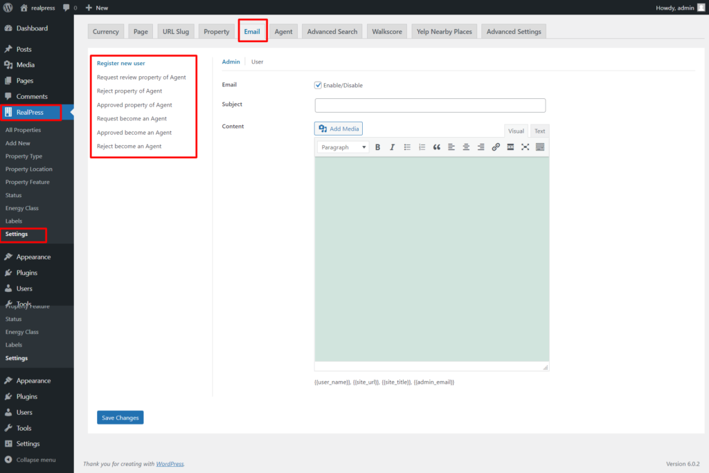Mail – ThimPress Docs