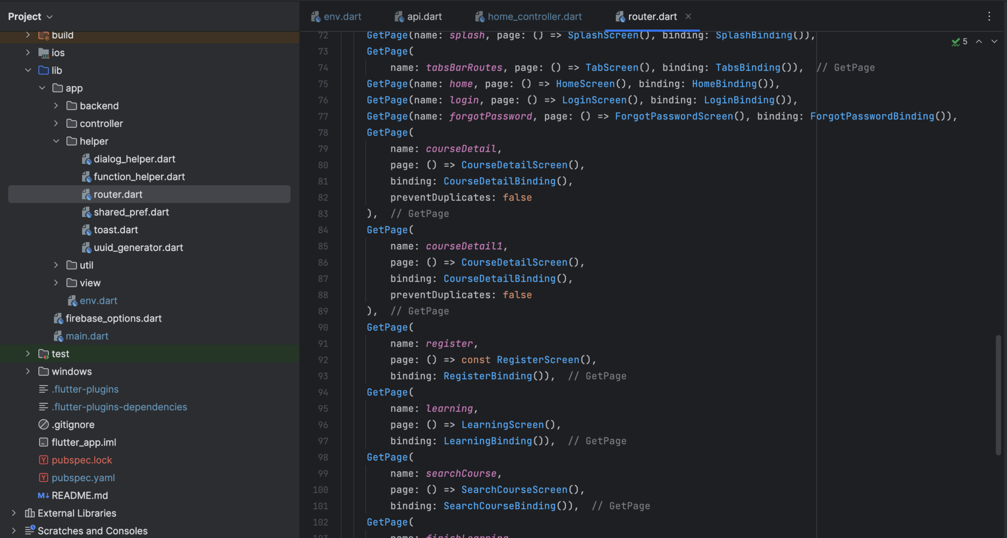 File Structure - Flutter App - ThimPress Docs