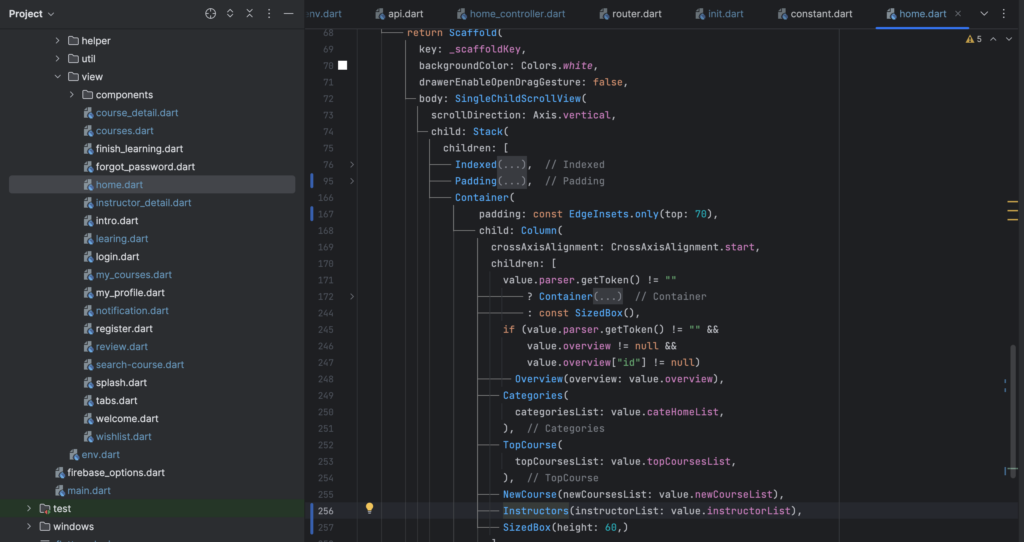 File Structure - Flutter App - ThimPress Docs