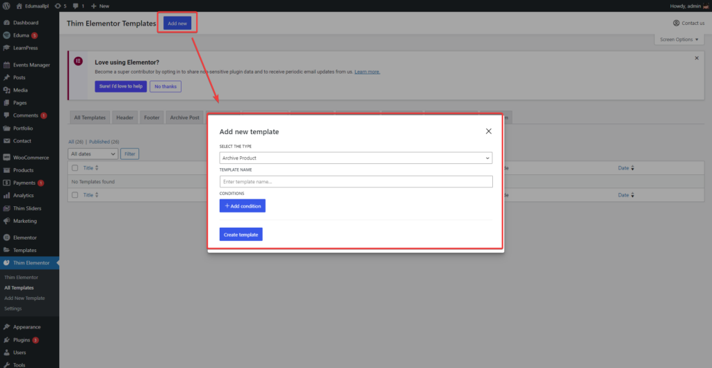Product - Edit With Elementor Page Builder - ThimPress Docs