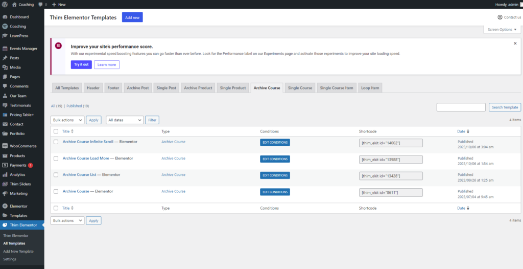 Courses - Customization - ThimPress Docs