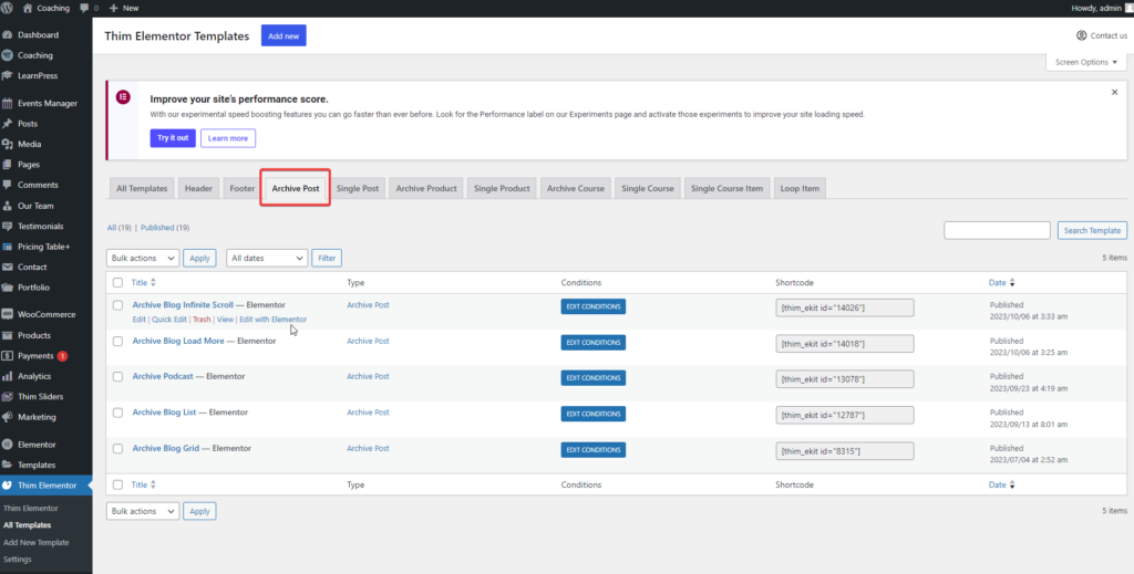Blog - Customization - ThimPress Docs