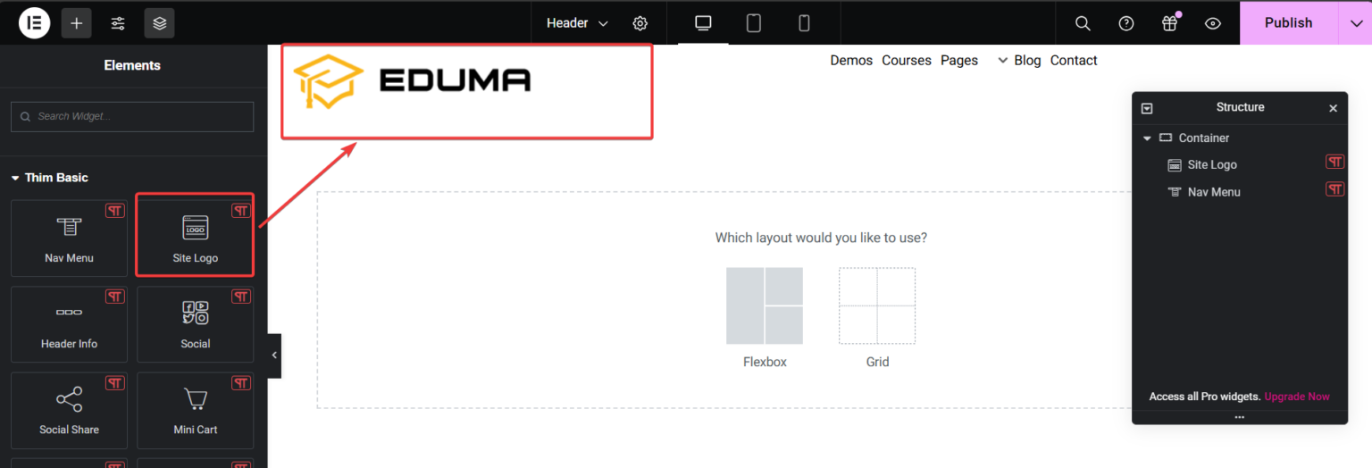 Site Logo – ThimPress Docs