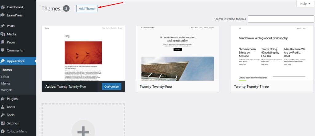 Installation - Online Learning Theme - ThimPress Docs